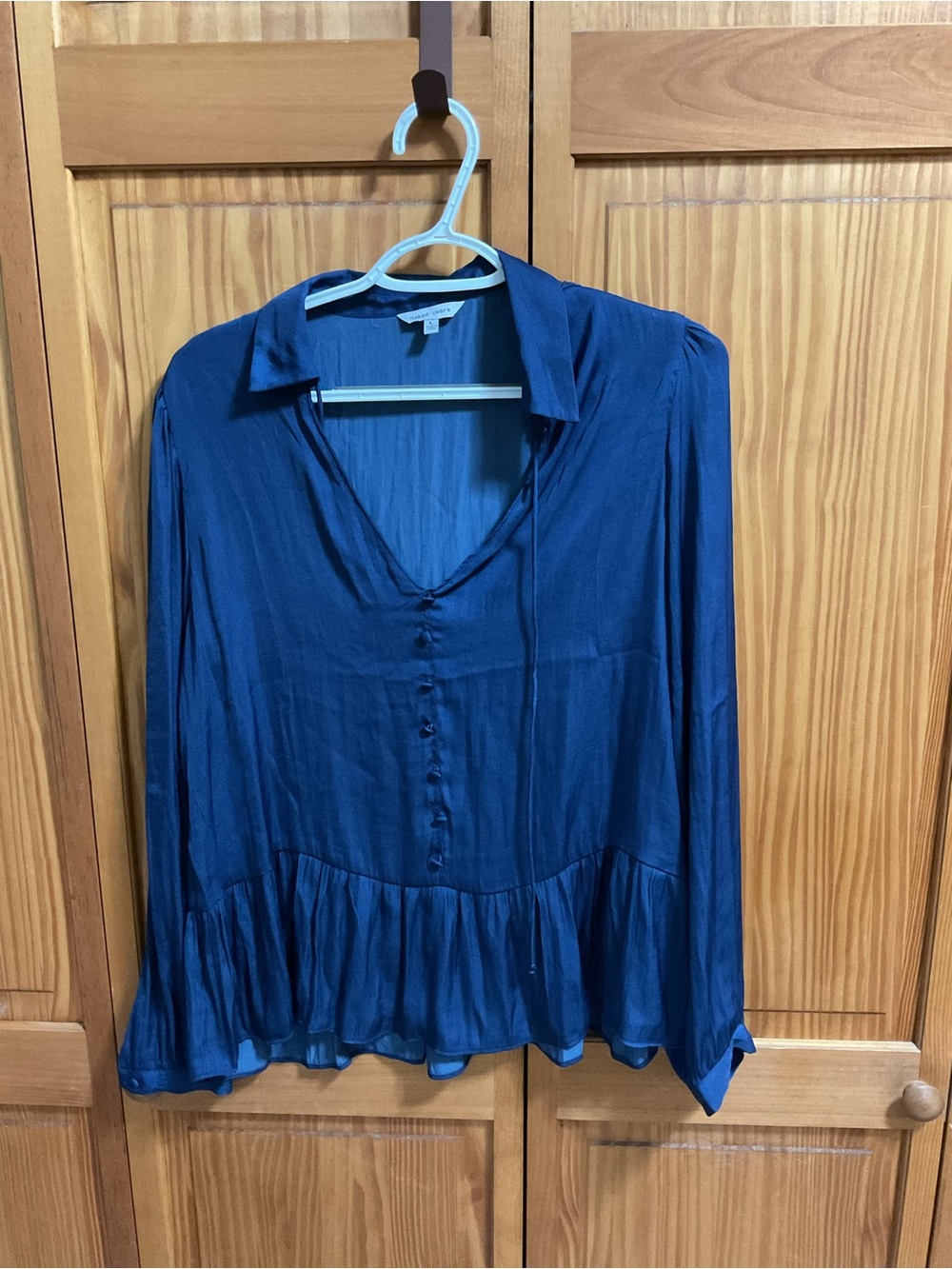 Naked Zebra Peplum Blouse